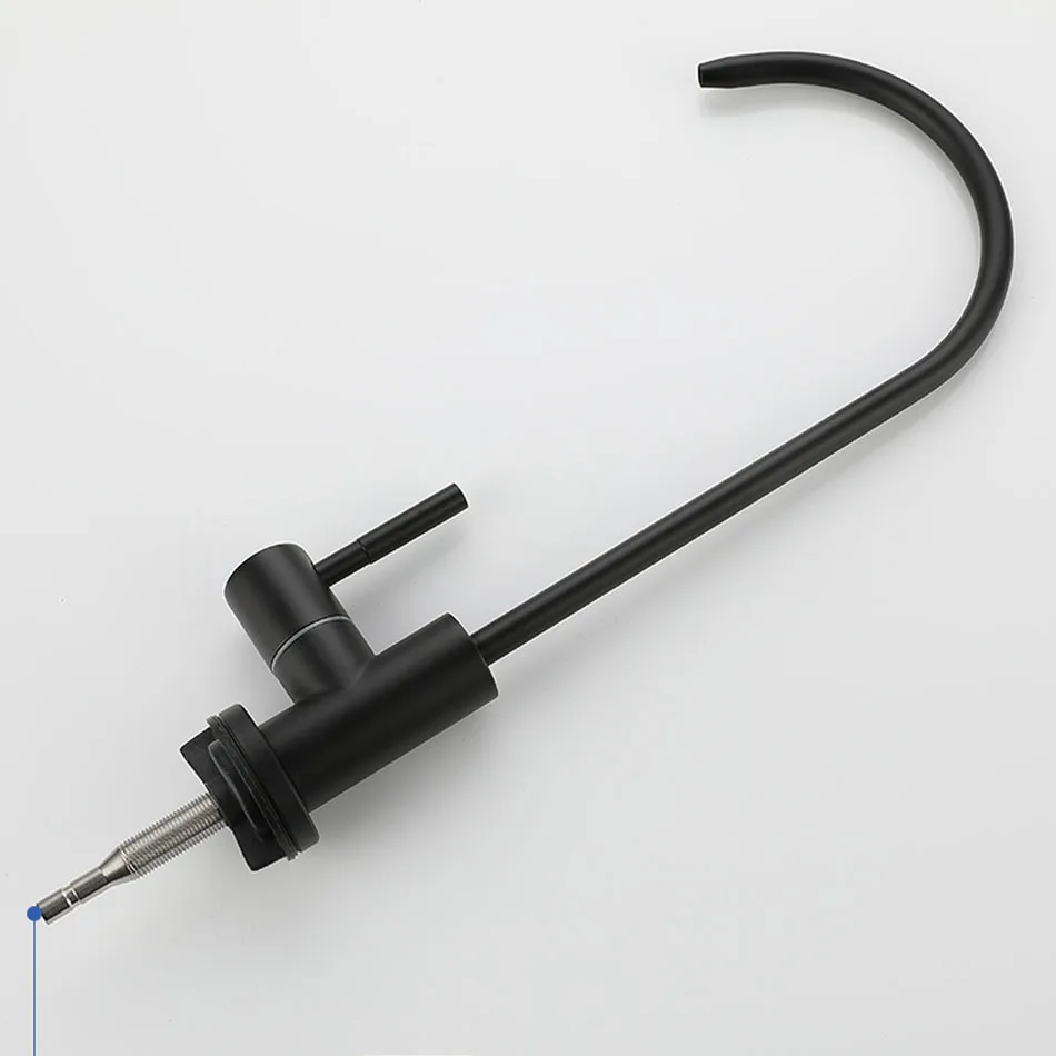

Purified Water Kitchen Faucet 304 Stainless Steel Black Brushed Gold Single Cold Drinking Water Basin Tap Sink Faucet 2 Points