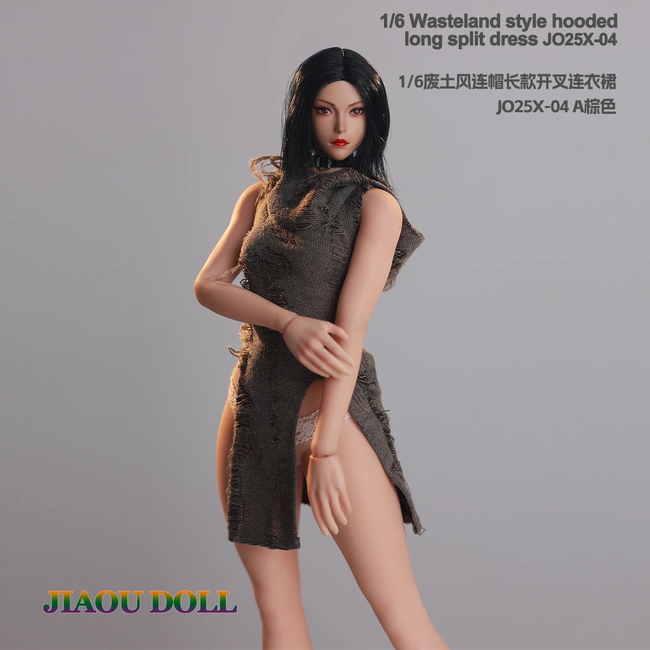 JO25X-04 Sukienka dziergana w skali 1/6 pasująca do modelu ciała figurki akcji 12 cali