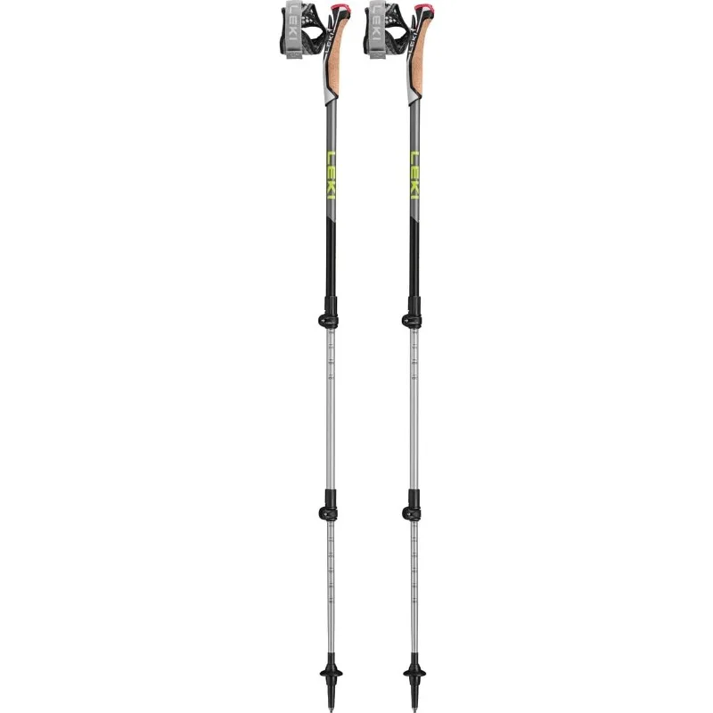 Bastones de trekking ligeros ajustables de aluminio LEKI Traveller Alu para senderismo y caminar nórdico