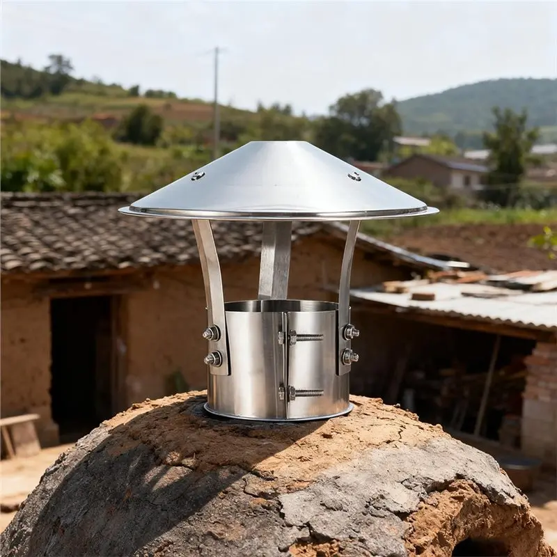 A02M-For Stove Pipe Ventilation- Stainless Steel Chimney Exhaust Hood Rain Cap Design