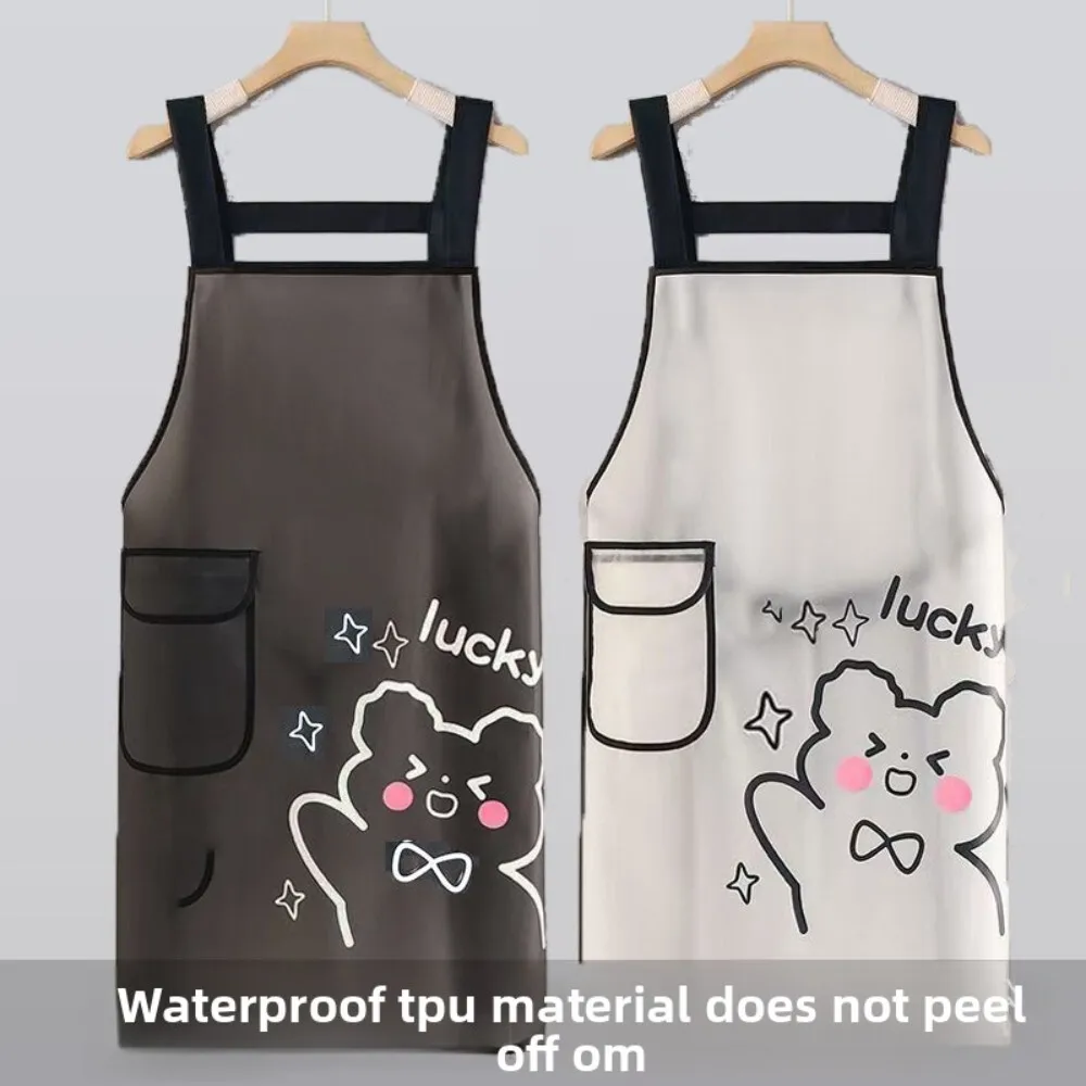 

Thickened Waterproof Apron for Men and Women Oil Proof Kitchen Cooking Household Use for Catering and Aquatic Products 124