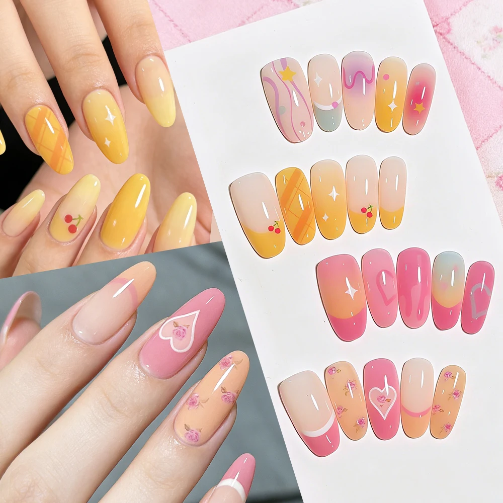 120pc Dopamine Gradient Press - Nail Art Oval recension och pris