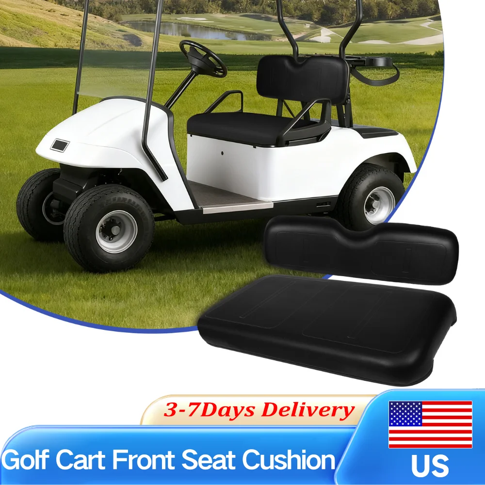 

Replacement Cushion Seat Bottom Cushion and Back Cushion Set Golf Cart Front Cushion Set for EZGO Medalist TXT 1994-2013