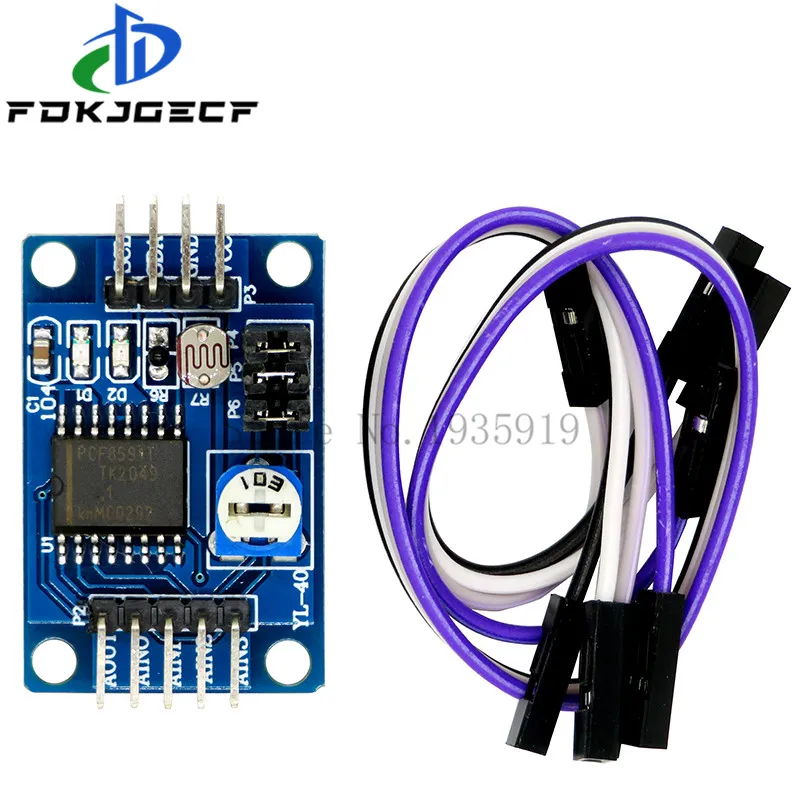 PCF8591 module AD / DA conversion modules analog-to-digital / digital-to-analog conversion+Cable