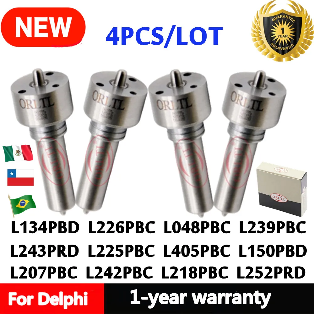 

4PCS NEW L243PRD L134PBD L225PBC L405PBC L150PBD L207PBC L242PBC L218PBC L252PRD L226PBC L048PBC L239PBC Diesel Injector Nozzle