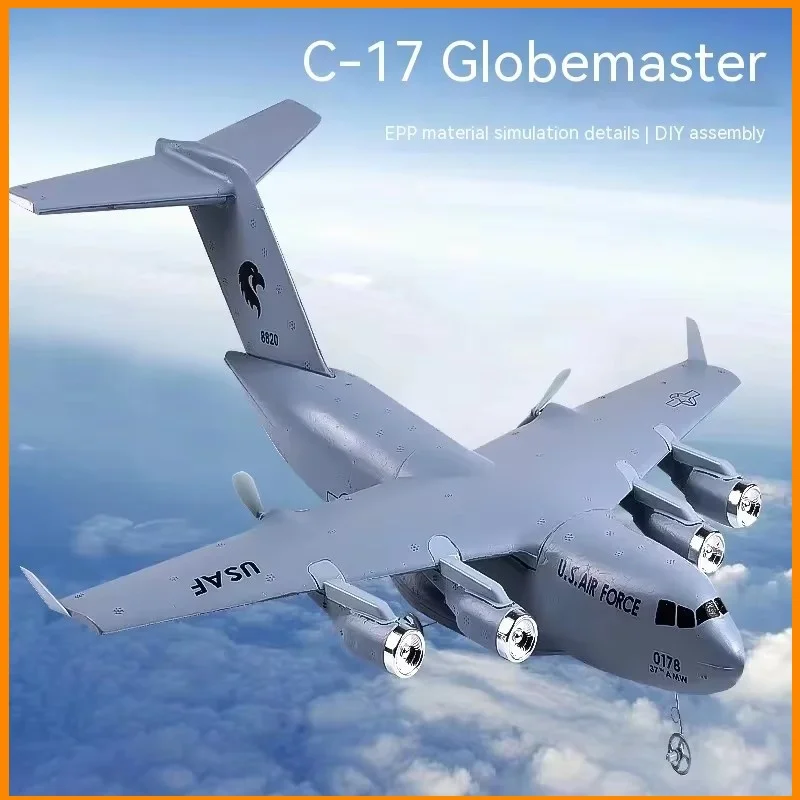 

Модель военного самолета C17 для мальчиков, хобби, 2,4 ГГц, пульт дистанционного управления