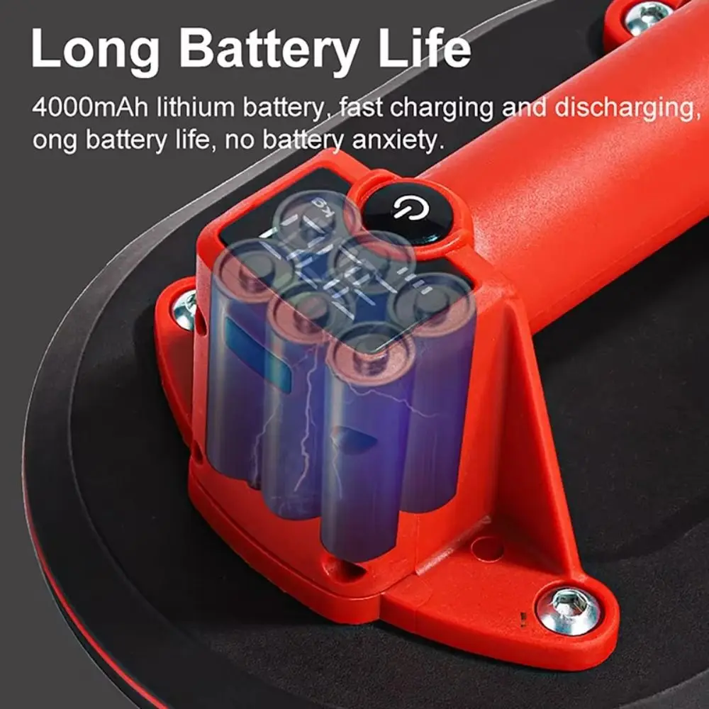 

Powerful Air Pump Holder Electric Suction Cup Intelligent Digital Display Glass Lifting Suction Cup High-Power 4000 mAh Battery