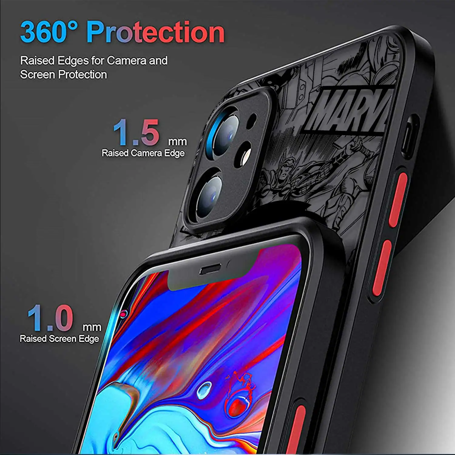 Matowe etui na telefon iPhone 15 11 14 13 12 Pro Max Mini X XR Xs 8 7 Plus 6 6S silikonowe etui Marvel Deadpool Spiderman