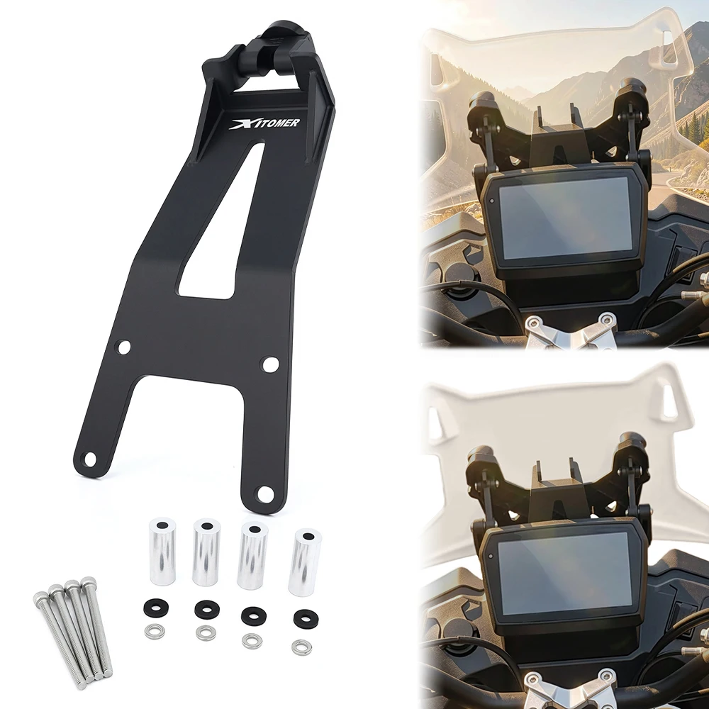 Motorcycle GPS Navigation Plate Bracket GPS Mount Mobile Phone Holder Stand Support DS525X VOGE DS625X 2024 2025 2026 For VOGE