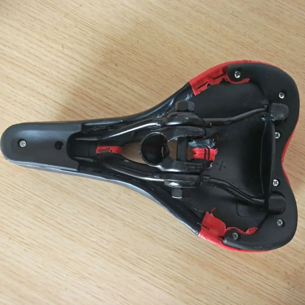 PU Leather Oversized Bike Seat Soft Comfortable Shock-absorbing Wide Bicycle Saddle Waterproof High Elasticity Cycling Cushion