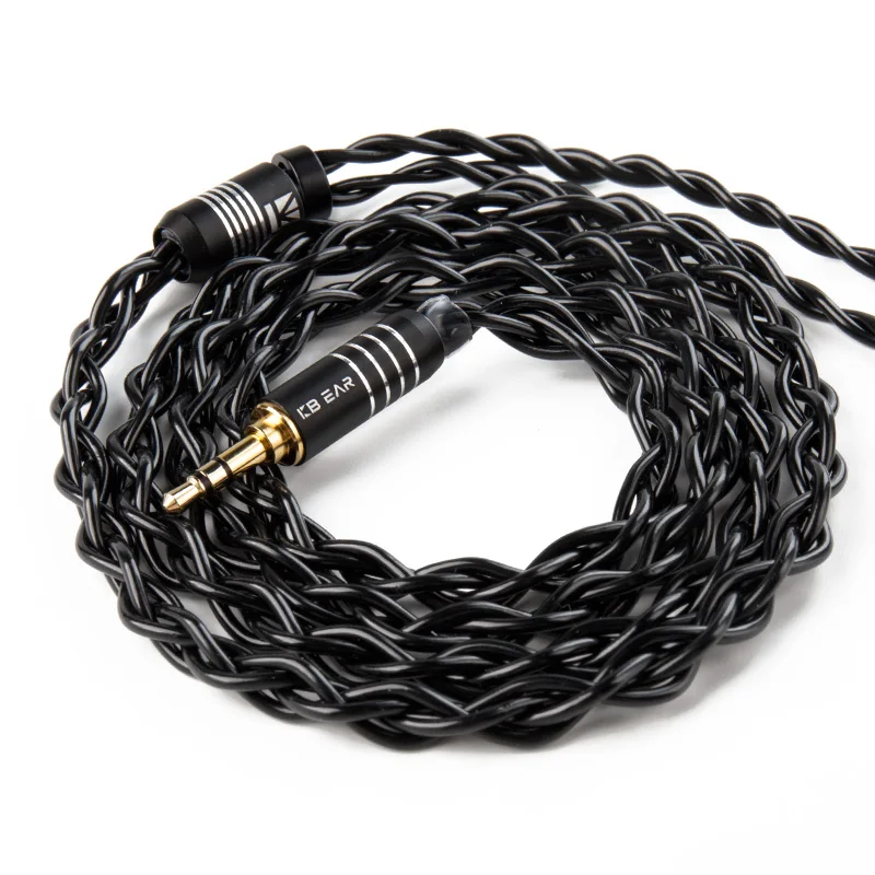 

KBEAR Black Blade 4 Core Furukawa C2200 Brass Alloy Upgrade Earphone Cable 2.5/3.5/4.4mm With 2Pin/MMCX Connector For BLON03 KS2