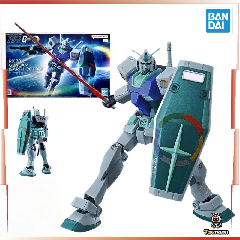 

Original Bandai Anime HG 1/144 RX-78-2 GUNDAM [EARTH COLOR] Model Toy Action Figure Collectible Ornaments Children