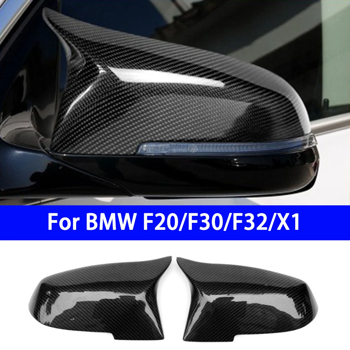 

Suitable for Replacing Carbon Fiber Rearview Mirror Housings in BMW F20/F30/F32/X1 M3M4 Horn Models