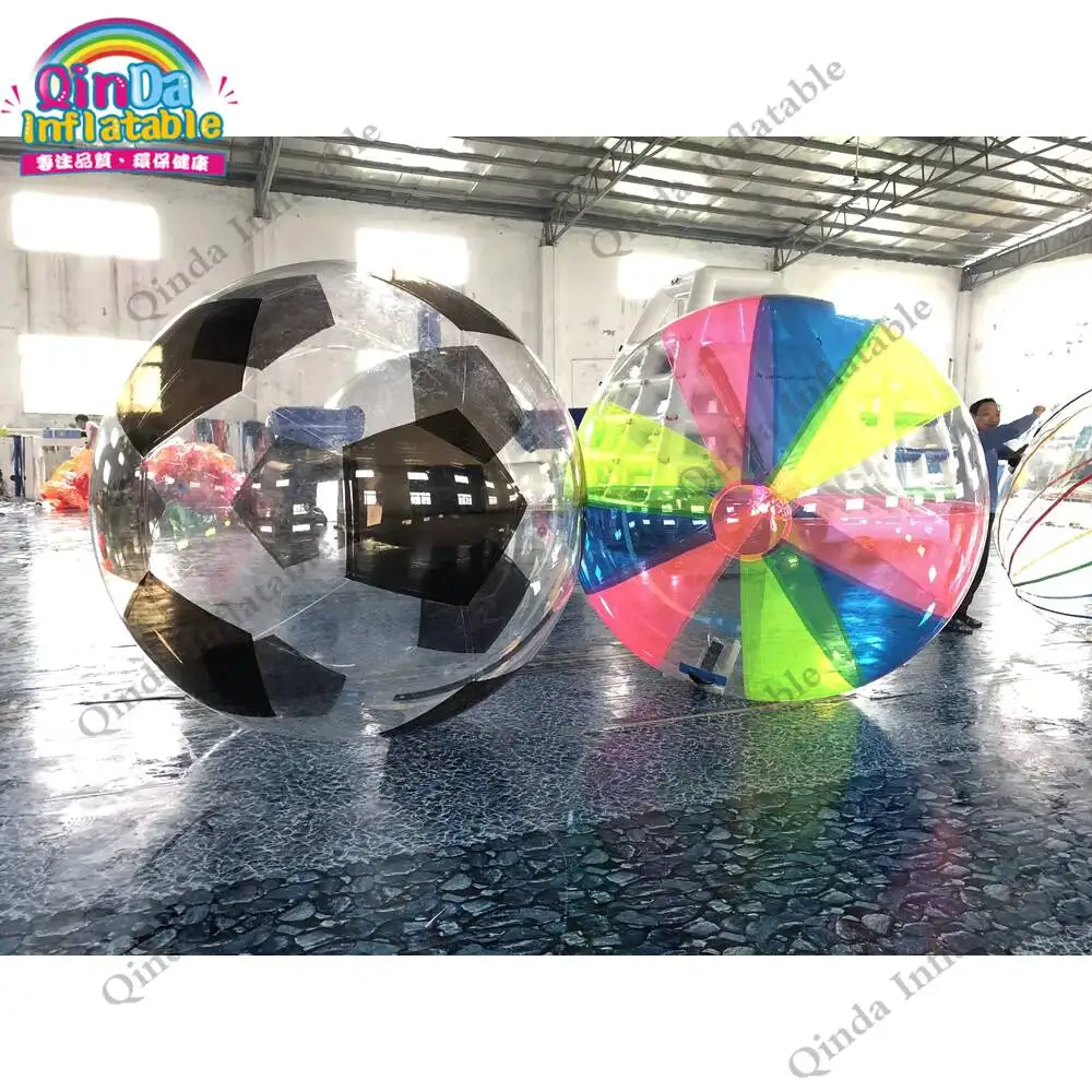 Jouets pour enfants, ballon gonflable pour marcher sur l'eau de 2 m de diamètre, ballon aquatique gonflable en PVC de 1,00 mm pour piscine