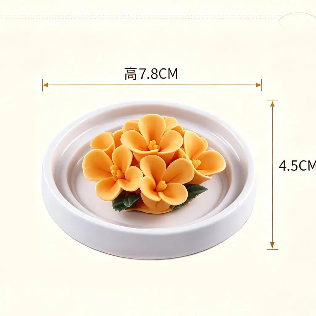 Ceramic Osmanthus Flower Aroma Diffuser Set Luxury Business Gift Mid‑Autumn Present Home Fragrance Decor Souvenir