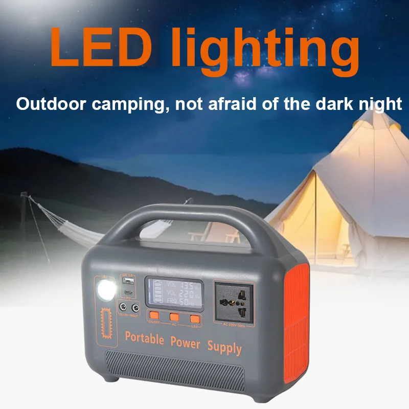 جديد عالي الطاقة 220 فولت 400 واط شحن بالطاقة الشمسية إضاءة الطوارئ تخزين الطاقة إمدادات الطاقة المحمول المحمولة مصدر الطاقة في الهواء الطلق