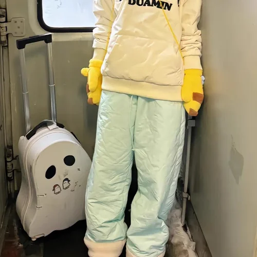 여성용 레저 패딩 청바지 2024 겨울 신상품 두꺼운 보온 할로렌 슬림핏 치마 스타일의 롱 팬츠 Best5 여성용 레저 패딩 청바지 2024 겨울 신상품 두꺼운 보온 할로렌 슬림핏 치마 스타일의 롱 팬츠 Best5