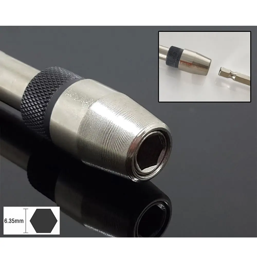 1Pcs 100/150/300mm Screwdriver Bit Holder Magnetlc 1/4 Inch Hex Self-locking Extension Rod Extended Quick Release