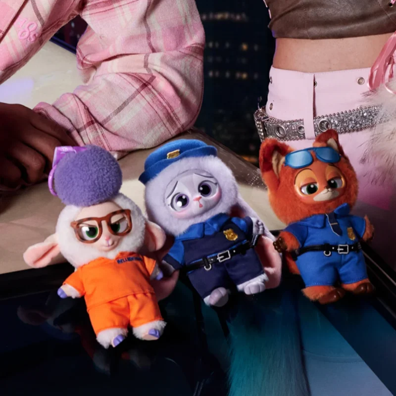 Miniso Zootopia Series Vinyl Figures Nick & Judy Toy Keychain Blind Box Gift Set Trendy Collectible Trendy Blind Box Toys