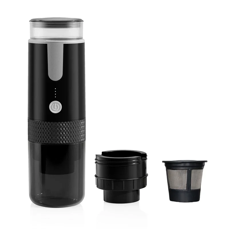 B58B-Portable Espresso Maker, Electric Travel Coffee Machine For Office Travel Camping Fit Coffee Powder & Coffee Capsule