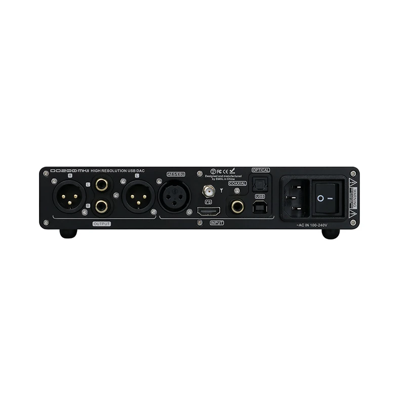 SMSL DO200 MKII Audio MQA DAC ES9068AS * 2 XMOS XU316 Bluetooth OPA1612 * 5 amperios DSD512 768KHZ USB/óptico/coaxial/AES decodificador de Audio