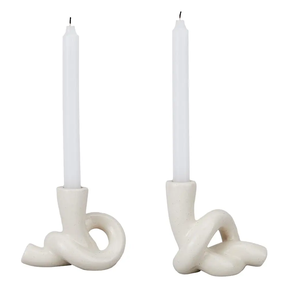 Kerzenhalter aus Keramik, Kerzenhalter aus Moderne Kunst, Desktop-Mitteldekoration, geeignet für Heimdekoration, Hochzeiten, Abendessen, Partys
