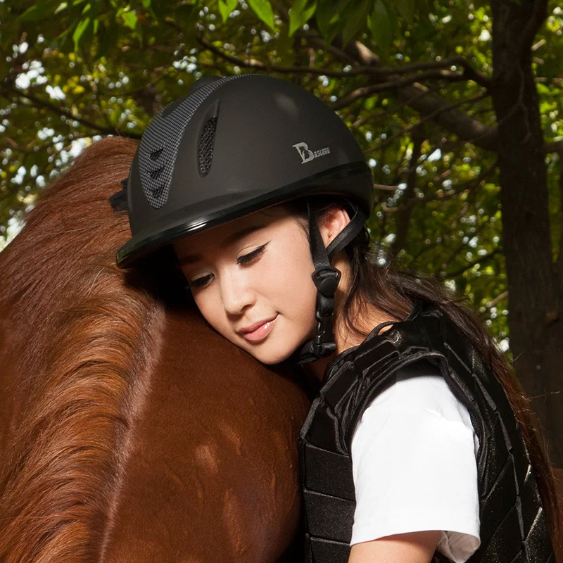 Breathable Equestrian Helmet Professional Horse Riding Helmet For Men Women Children Riding Equipments Eps Adjustable 49 62Cm