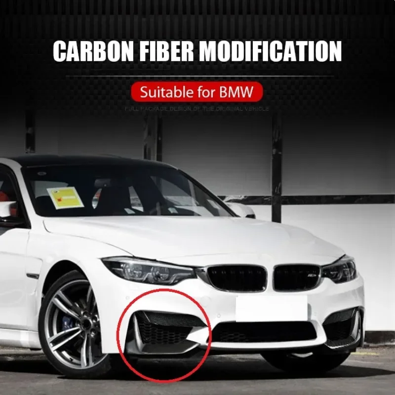 

2 шт., передний бампер из углеродного волокна для BMW F80 M3 F82 F83 M4 2014-2019