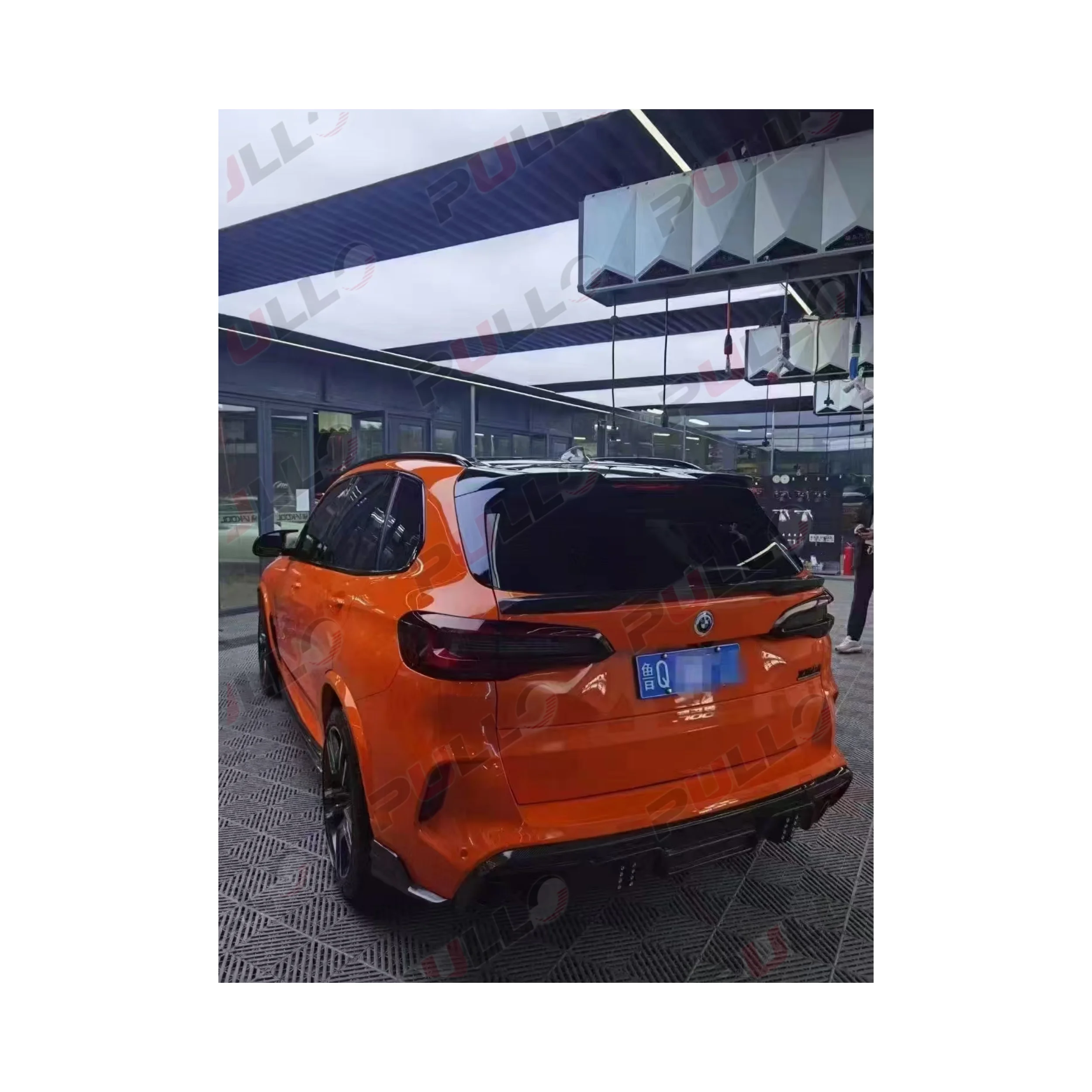 Kohlefaser-Autozubehör für X5 F95 M Competition 2021, Frontlippe, Heckdiffusor, Seitenschweller, Heckspoiler