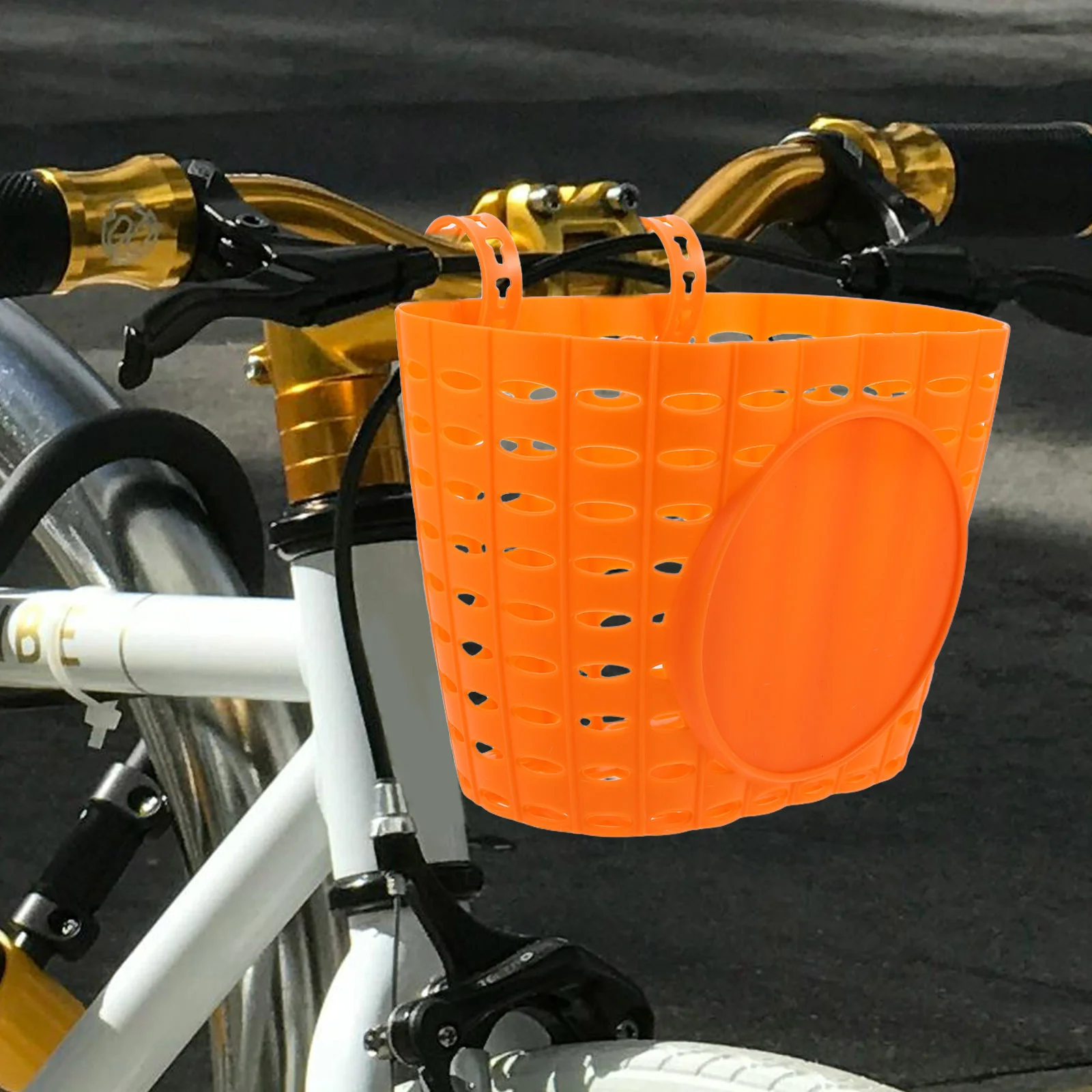 2 قطعة سلة دراجة أطفال قابلة للفصل حاوية المقود الأمامية للأطفال دراجة سكوتر ركوب تخزين المرح والاستكشاف #5