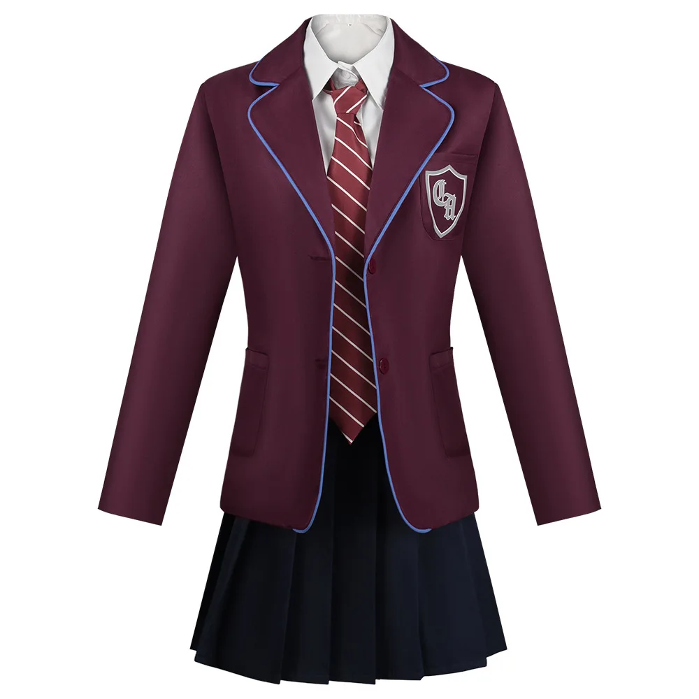 Film Matilda Cosplay Kostüm Mädchen Schuluniform Jacke Rock Outfit Roald Dahls Matilda das Musical Kostüm Anzug für Erwachsene und Kinder – Detail 6