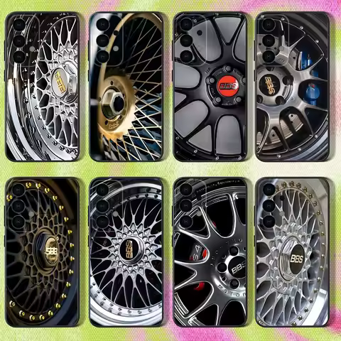 Bbs-S car wheels Phone Case For Samsung S25,S24,S21,S22,S23,S30,Ultra,S20,Plus,Fe,Lite,Note,10,9,5G Black Cover