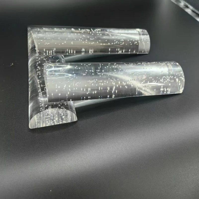 

With bubbles Acrylic Bubbles tube Transparent Acrylic Pipe Clear Pmma Light guide Plastic tubing