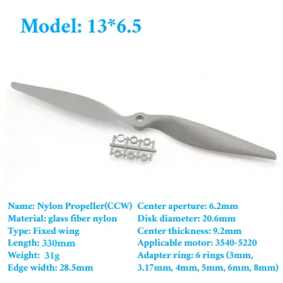 2PCS Gemfan Apc Nylon Propeller 5x5/6x4/7x5/8x4/8x6/9x6/10x5/10x7/11x5,5/12x6/13x6,5/14x7/16x8/17x10 Requisiten Für RC Modell Flugzeug
