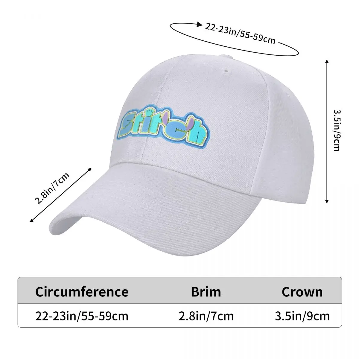 Czapka z daszkiem Stitch Logo Letnie czapki z daszkiem Czapki unisex Trucker Dad Hats