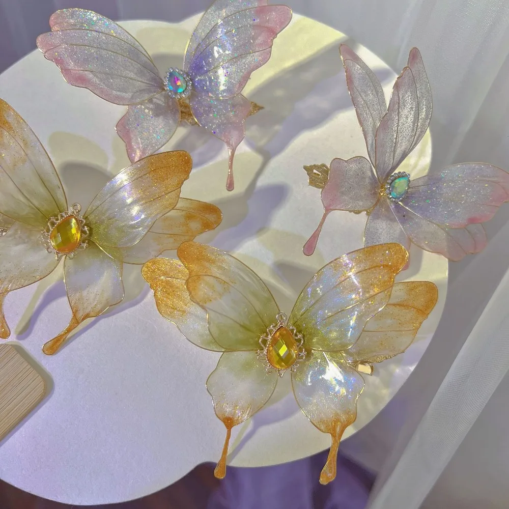 

Hanfu Hair Accessories Side Butterfly Hair Clip Antique Style Headwear for Women