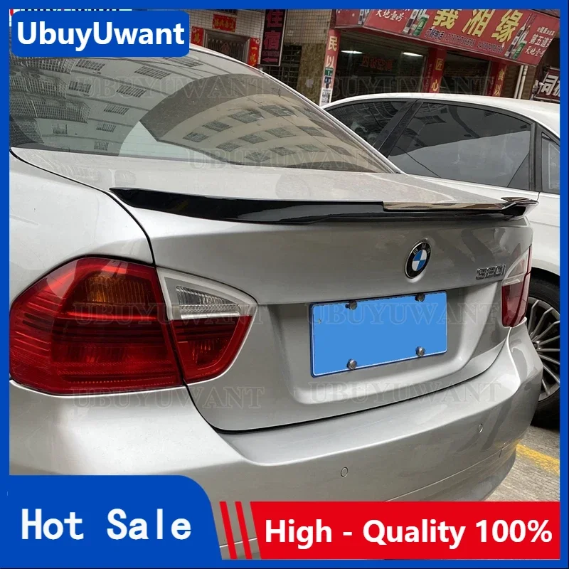 Use For BMW 3 Series E90 Spoiler 2005--2011 Spoiler M4 Style High Quality ABS Plastic Rear Trunk Wing Car Body Kit Accessories