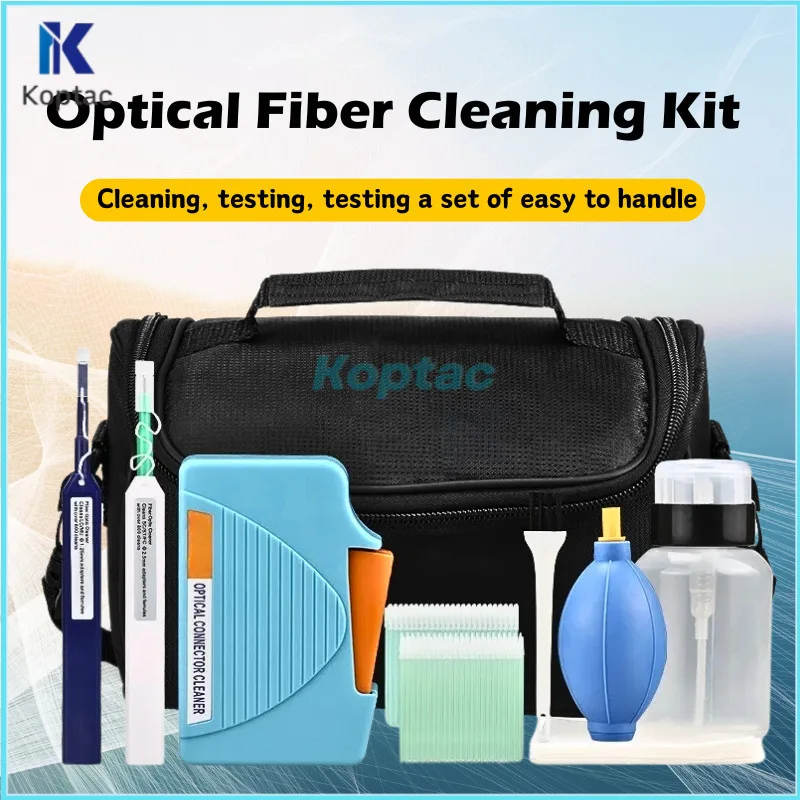 

Fiber Optic Cleaning Tools Kit Cleaner Box And 800 Times Cleaning Pen SC/FC/ST Alcohol Bottle Cotton Swab FTTH