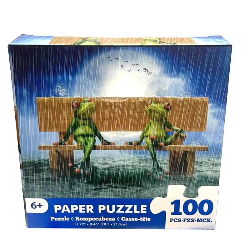 100 Stück Puzzle Montage Bild Cartoon Tiere Dekompression Puzzles Spielzeug für erwachsene Kinder Kinder pädagogische Geschenke
