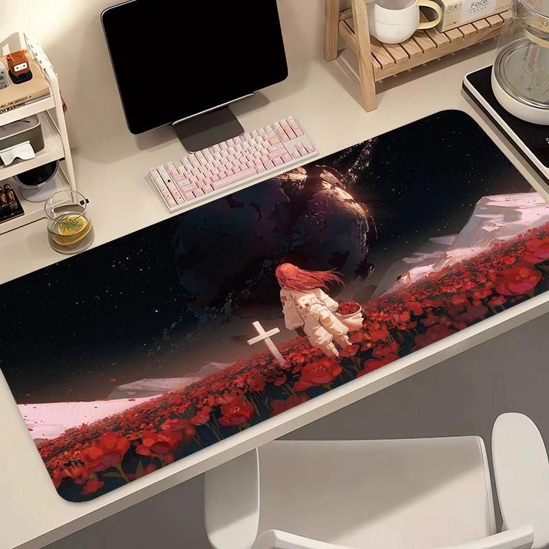 

Mouse Pad Computer Outer Space Astronauts Size Mousepad Non-slip Gamer Keyboard Pad Anime Girl Mausepad Design Desk Mat Carpet