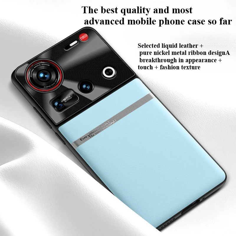 For Nubia Z70 ultra Case Luxury Liquid Leather Skin-friendly Matte Cover For Nubia Z70 ultra Shockproof Bumper Funda