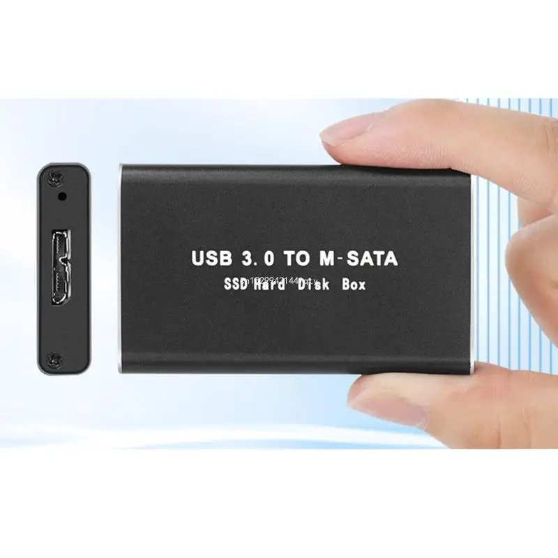 USB3.0 mSATA Solid-State Case- Box All Aluminum Alloy msata USB SSD Enclosure 6.5x4.0x1.0cm Dropship