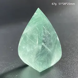 Natural Green Fluorite Crystal Torch Tower Colorful Fluorite Wand Point Quartz Crystal Healing Treatment Decoration Obelisk Gift