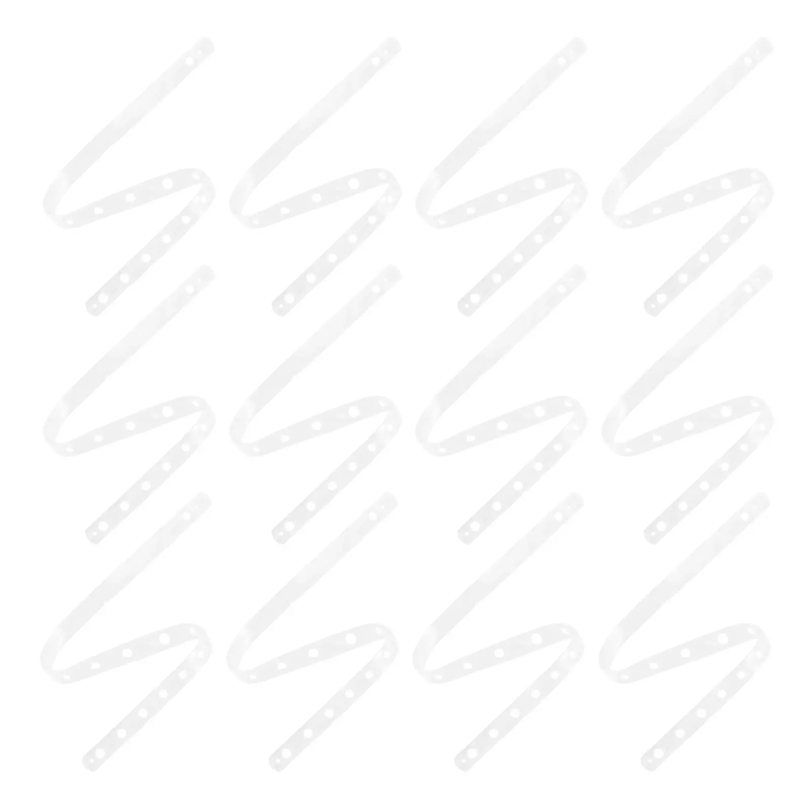20Pcs Smooth Surface Plastic Hanger Strips Closet Space Saver Wardrobe Organizer Clothes Hanger Connection Strip Display