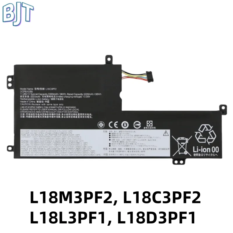

New L18M3PF2 L18C3PF2 Laptop Battery For Lenovo Ideapad L340-15API L340-15IWL L340-17IWL L340-17API V155-15API L18D3PF1 L18L3PF1