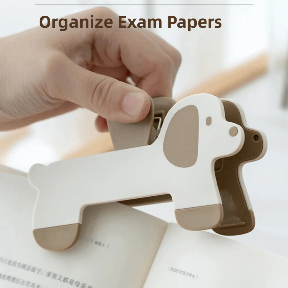 المحمولة لطيف جرو مشبك كتب ثابت القراءة المعونة المضادة للانزلاق المرجعية مريحة دائم حامل الملفات مكتب #3