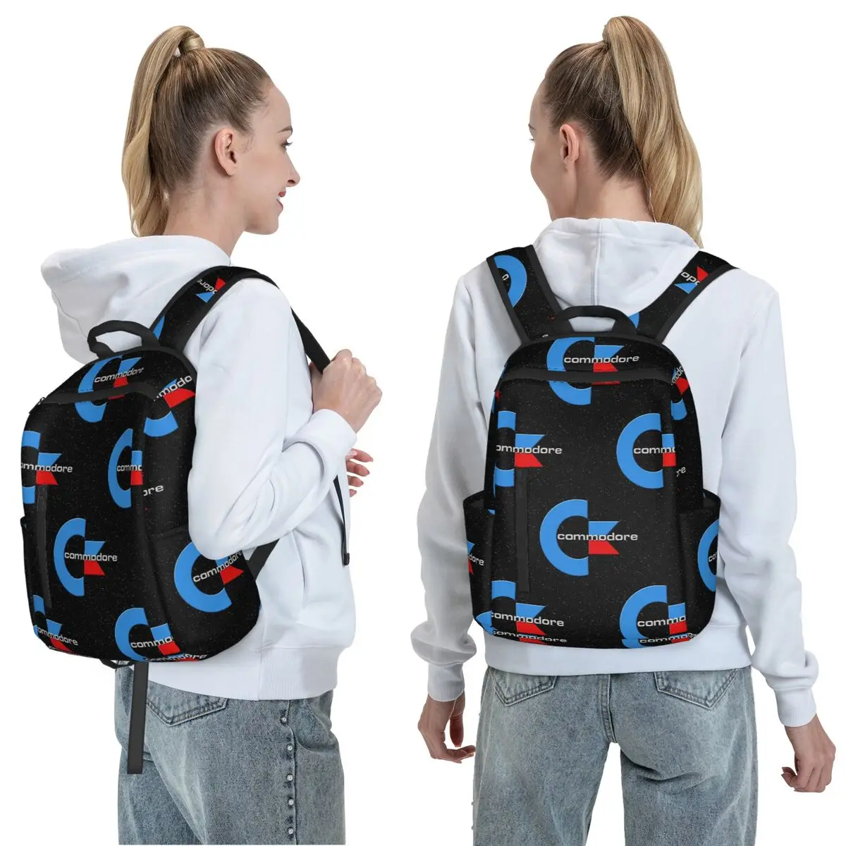 Commodore 64 Go Back To Your Childhood Backpack Daypack Large Capacity Children BookBag School Bag Shoulder Bags for Men Women
