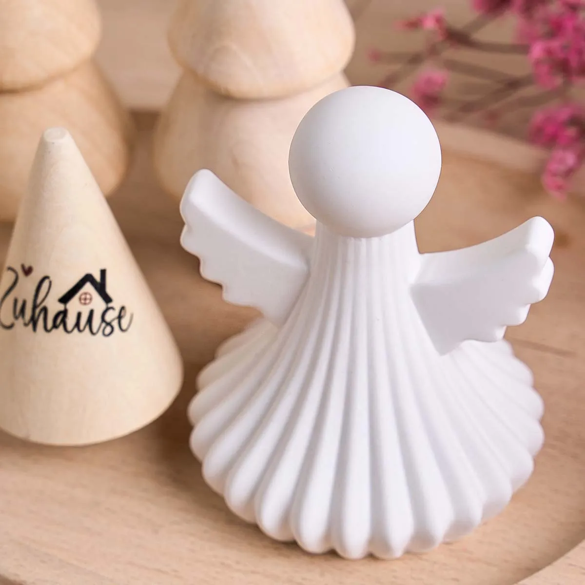 Simplicity Angel Silicone Candle Mold DIY Geometric Wing Stripe Angel Aromath Gypsum Clay Molds Soap Resin Craft Making Home Dec