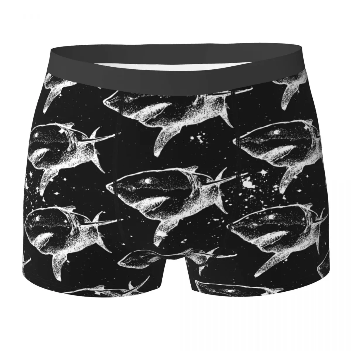 

Man Shark Underwater World Ocean Sea Boxer Briefs Shorts Panties Soft Underwear Male Fashion S-XXL Underpants