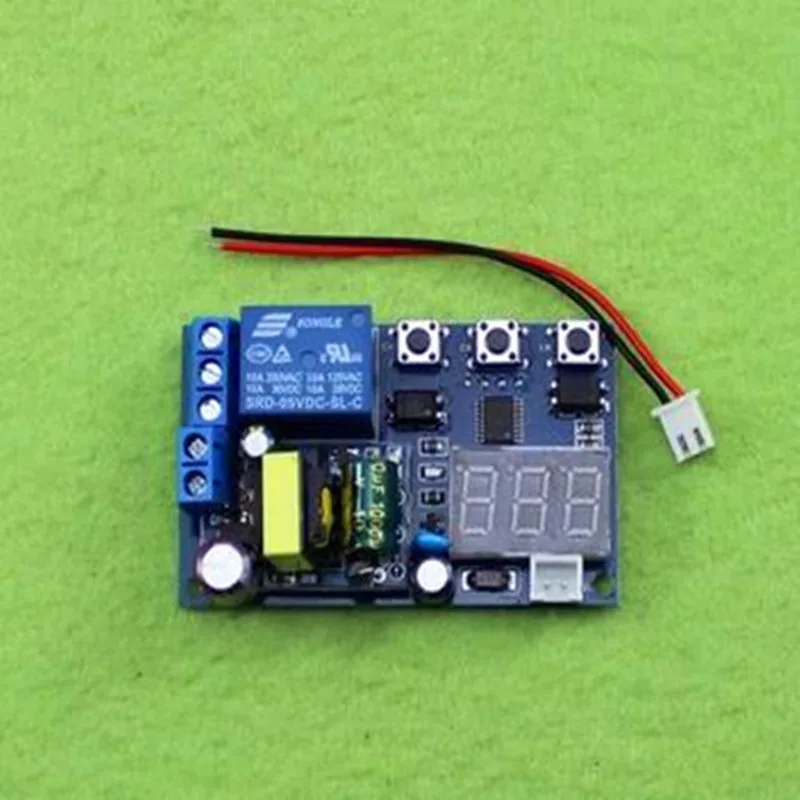 220V One Relay with Adjustable Delay Loop Electronic Component Push On-Off Switch Circuit for Home Automation